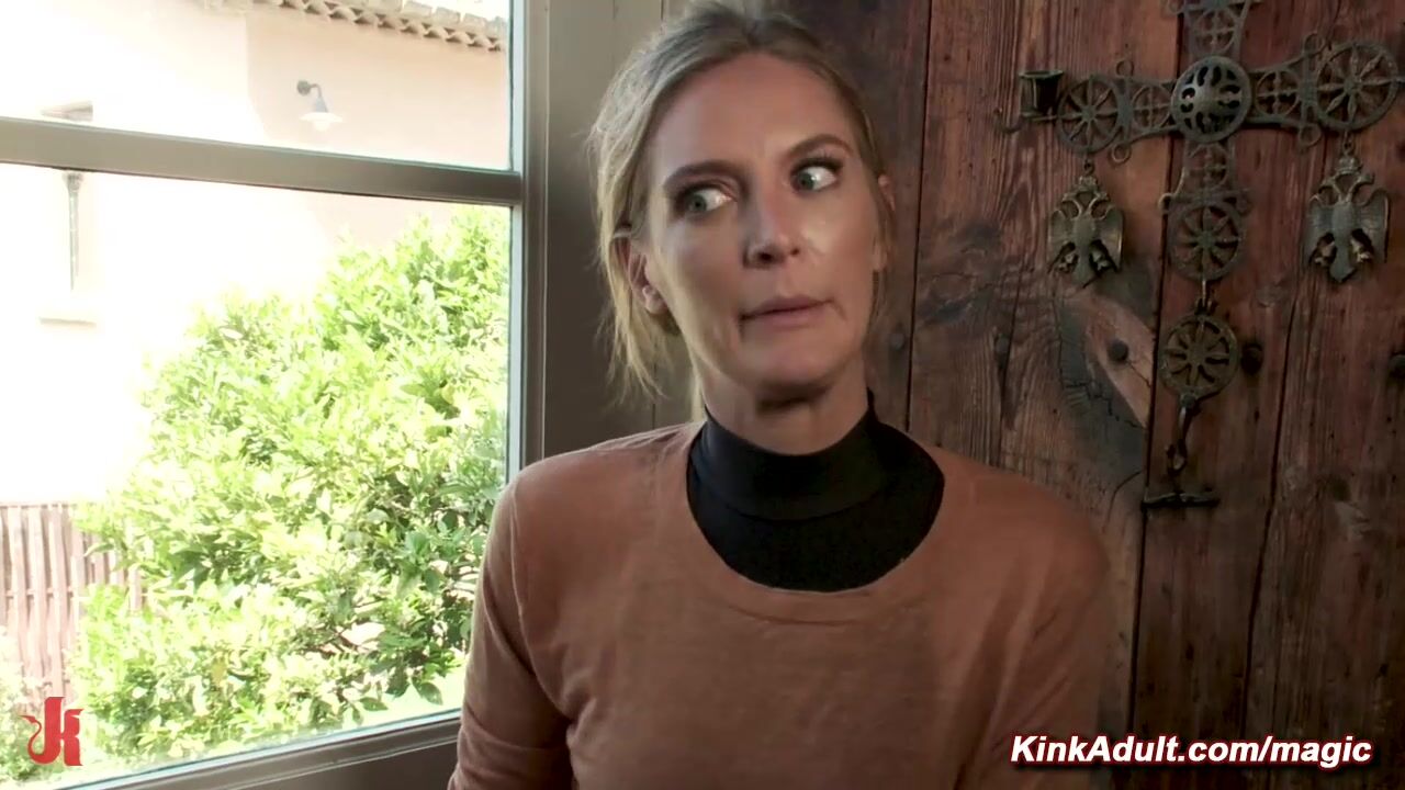 Bound princess anal fucked at a public bar