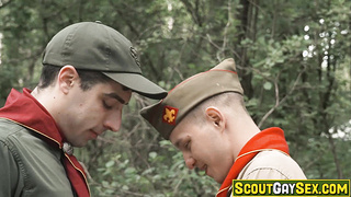 Mike dick goes inside and out to Noah ass