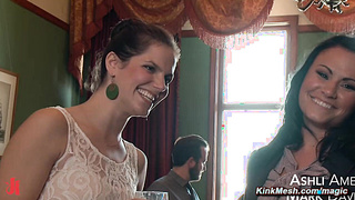 Coworker rough fucks and flogs MILF in bondage