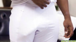 Track team athletes jerks of side by side