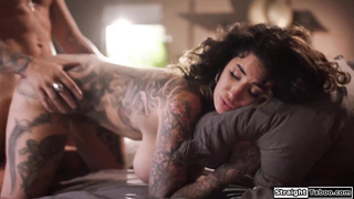 Godson take advantage to fuck busty milf