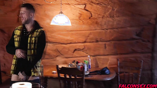 Reeses bareback cock while jerking off his own big dick