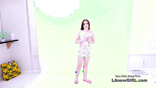 Petite Brunette gets hot lesbian action