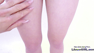 Petite Brunette gets hot lesbian action