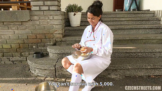 Czech Streets 115 Cook with huge tits and mega clit