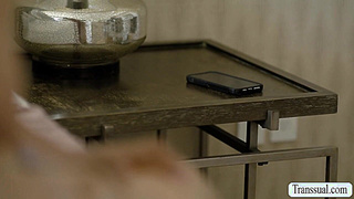 Sexy hot TS licks and fucks her ebony girlfriend