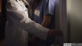 Latin milf doctor seduce nurse to comply