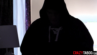 Big ass teen fucks naughty intruder