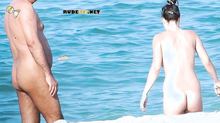 Fresh young nudist chicks caught on a voyeur camera