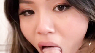 Beautiful Asian Swallows Big Dick