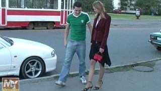 Dame gets pulverized by 2 in a public place