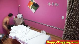 Japanese massagist sixtynines customer with voyeur