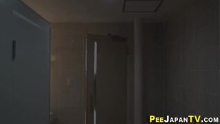 Wild japanese urinates on webcam
