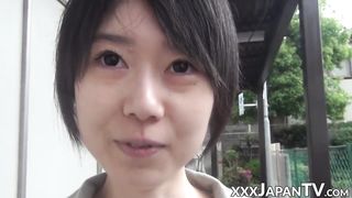 Youthful Asian chick flashes off caboose and snatch