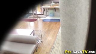 Nasty chinese teenagers bathroom