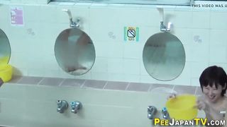 Nasty chinese teenagers bathroom