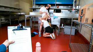 Stepsisters gives stepbro service with a smile