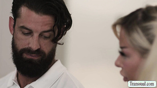 Trans hooker Brittney Kade analed by stepbrother