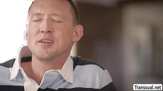 Perv stepbro sucks TS stepsis shecock and fuck her ass