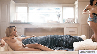 Ariel Demure tgirl cock fills loneliness