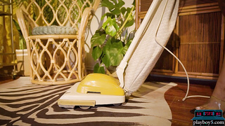 Kinky black MILF model poses for Playboy