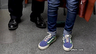 Hot Latina pilfer rides mall cops dick