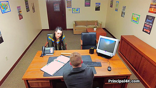 Quickie with PE teacher at the principals office