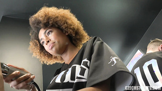 Czech Streets 121 Black sexy hairdresser