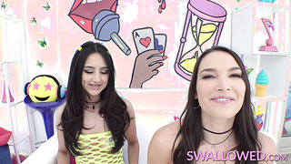 SWALLOWED Eliza Ibarra and Katrina Colt get nasty