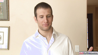 Trans babysitter Mia Davina anal by boss