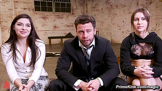 Dude anal fucks stepsis and mistress in bdsm roleplay