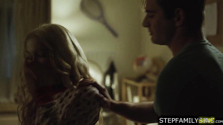 Petite stepsis face fucked by stepbro