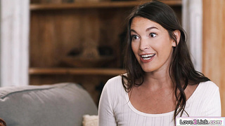 Redhead milf joins two horny roommates