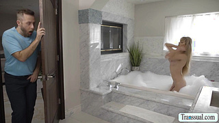 Pervert dude had a chance to fuck friends TS girlfriend