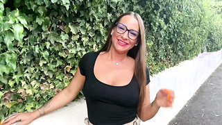 Mila and her glasses come back for sex hard