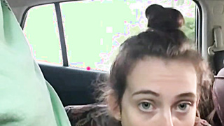 Teen Couple Public Car Blowjob