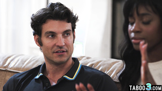 Porn addict ebony cant resist a big dick