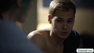 TS stepmom Melanie Brooks craves for stepson dick