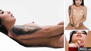 Small tits Asian MILF hot masturbation