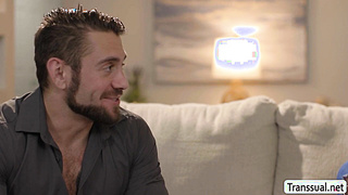 Bored Tgirl swap her husband to her friends guy