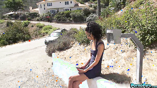 Cute Skinny Black Babe Jada Doll Bangs A Hot Stranger