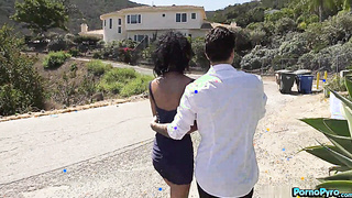 Cute Skinny Black Babe Jada Doll Bangs A Hot Stranger