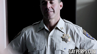 Tattooed Young Perp Fucked by a Cop to prove innocence