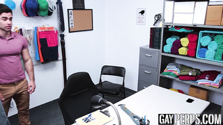 Shoplifting twinks fucks each other for Gay Cops pleasure