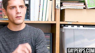 Twink thief starts enjoying his bareback punishment