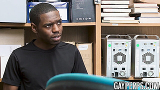 Young black bitch disciplined by BBC law enforcement officer