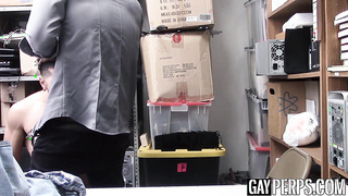 Thief destroyed with massive black cock of sneaky officer