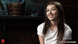 Slave in [censored] suspension endurs pain