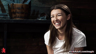 Slave in [censored] suspension endurs pain