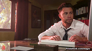 MILF boss tied and anal fucked on Xmas Eve